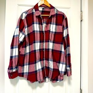 Old Navy Plaid Flannel Button Down Shirt
